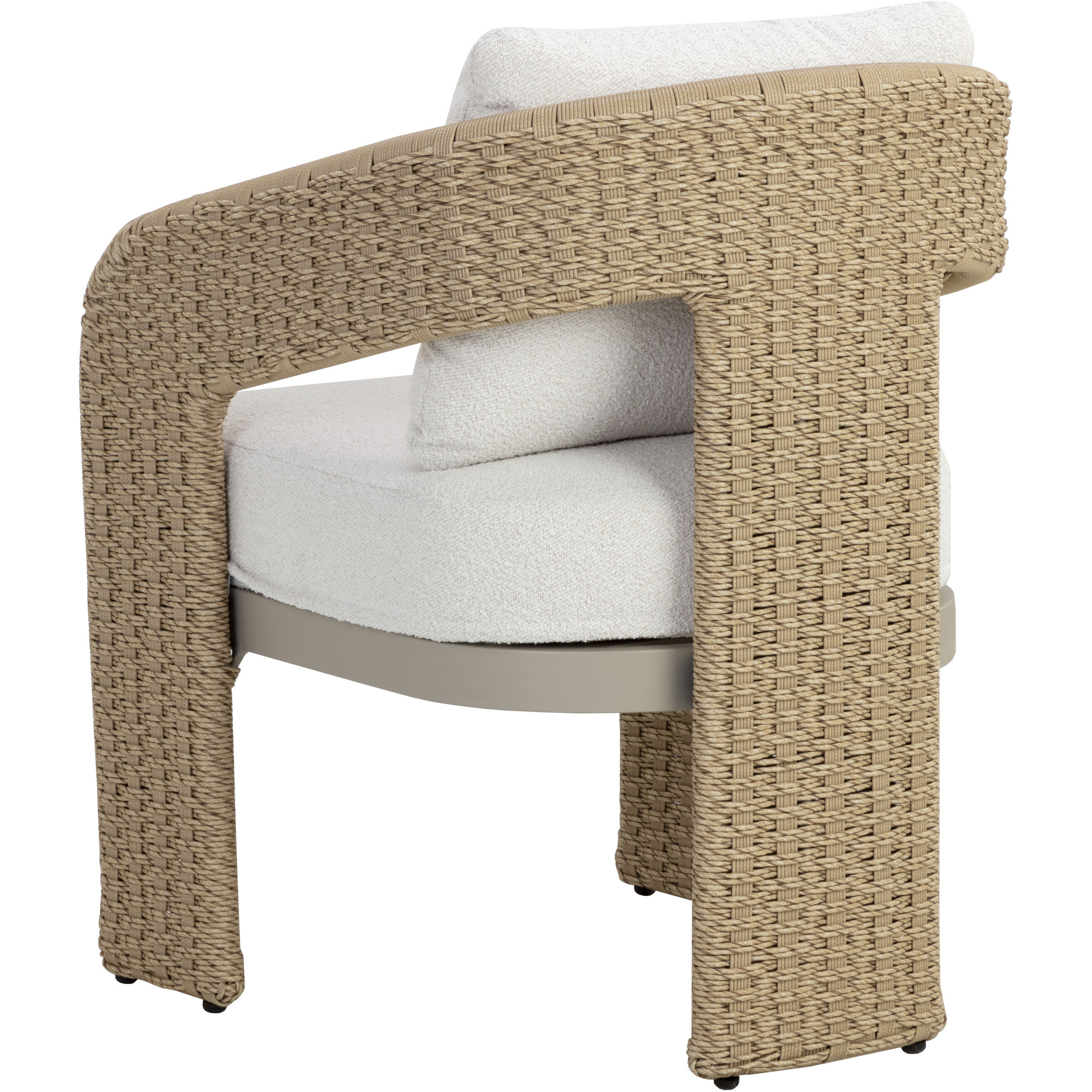 Pylos Natural / Louis Cream Outdoor Dining Armchair